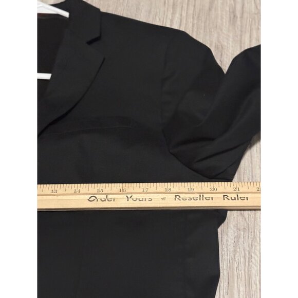 Express Mens Slim Fit Black Blazer 40S/40C Stretch Performance Cotton Blend - Picture 5 of 12